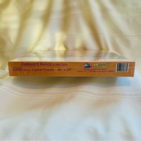 Jigsaw Puzzle Junkyard Relics 1000 pc Panorama by SunsOut NEW SEALED 16” X 34”‎ - Picture 5 of 5